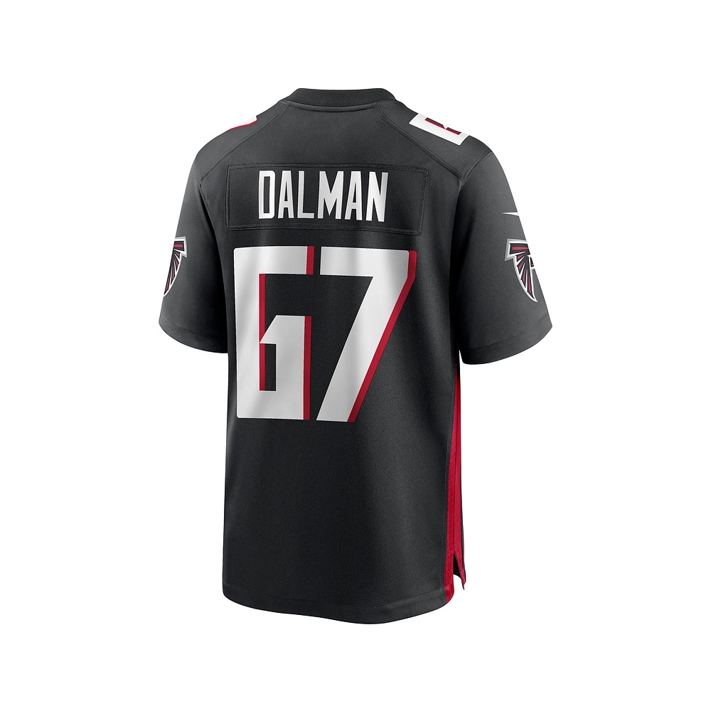Mens Atlanta Falcons Drew Dalman Black Game Jersey