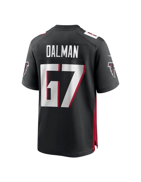 Mens Atlanta Falcons Drew Dalman Black Game Jersey