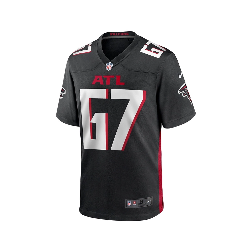 Mens Atlanta Falcons Drew Dalman Black Game Jersey