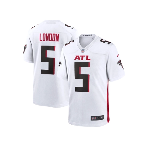 Mens Atlanta Falcons Drake London White Away Game Player Jersey