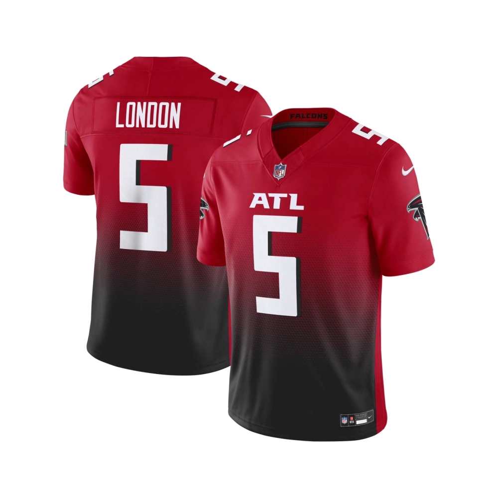 Mens Atlanta Falcons Drake London Red Vapor F.U.S.E. Limited Jersey