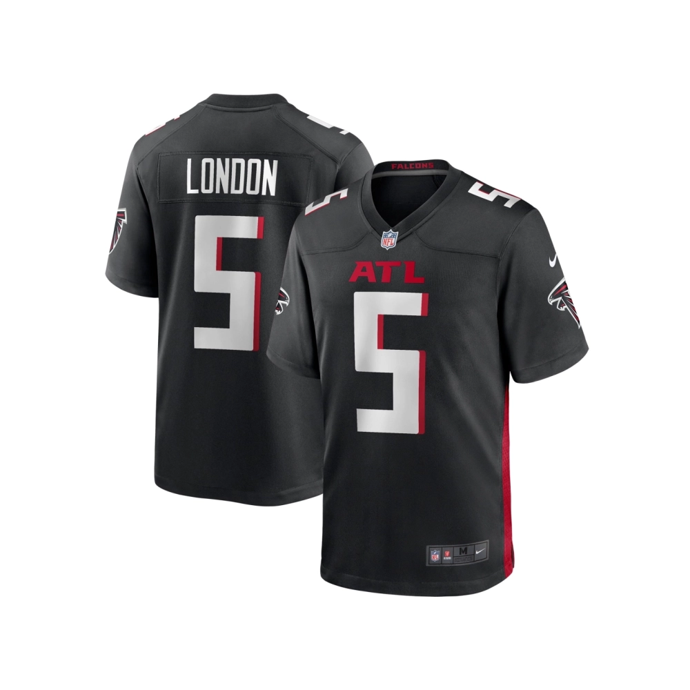 Mens Atlanta Falcons Drake London Black Player Game Jersey