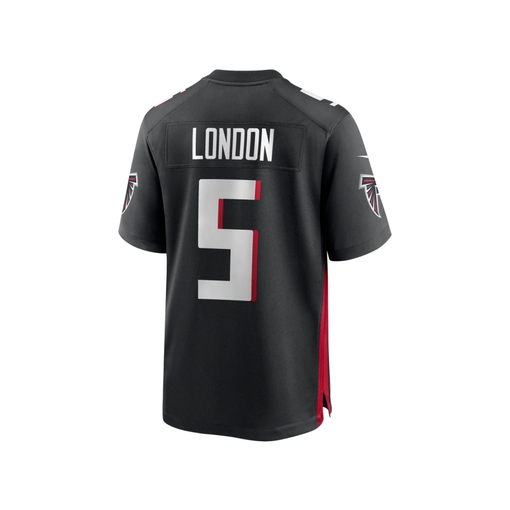 Mens Atlanta Falcons Drake London Black Player Game Jersey