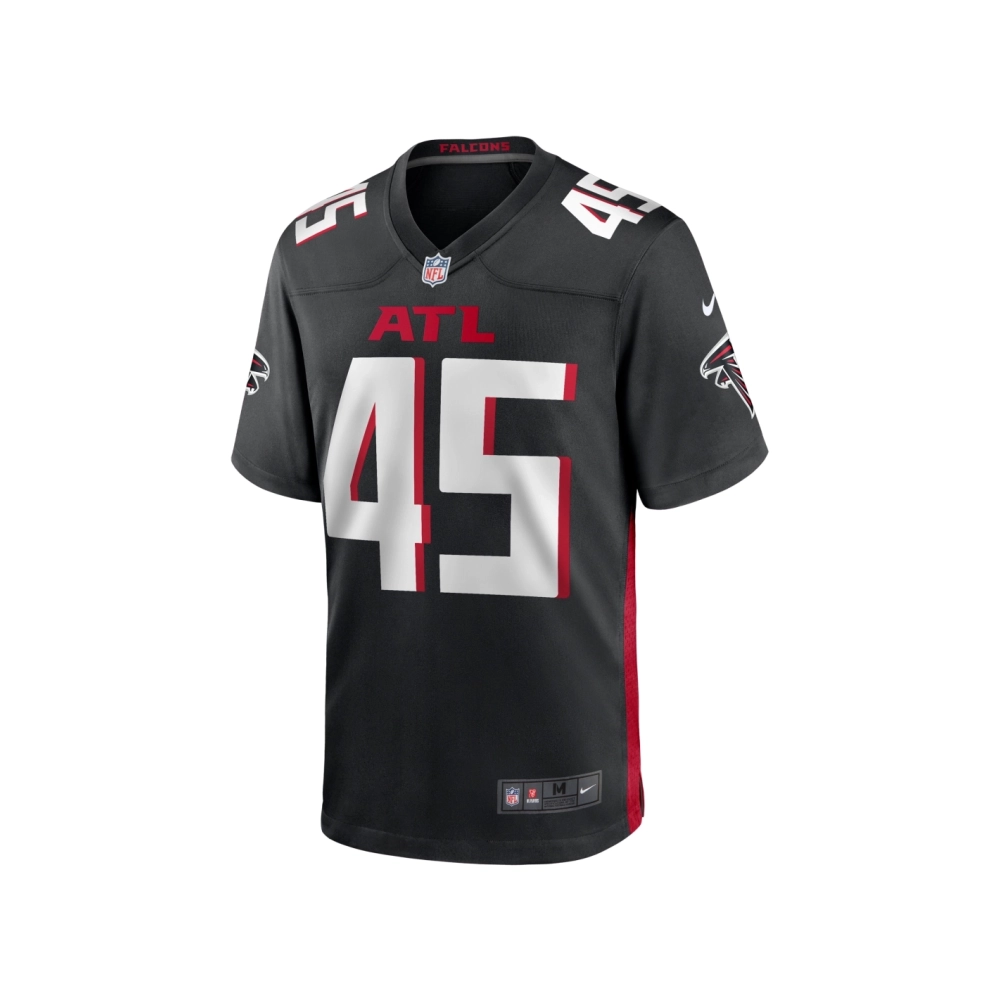 Mens Atlanta Falcons Donavan Mutin Black Game Jersey