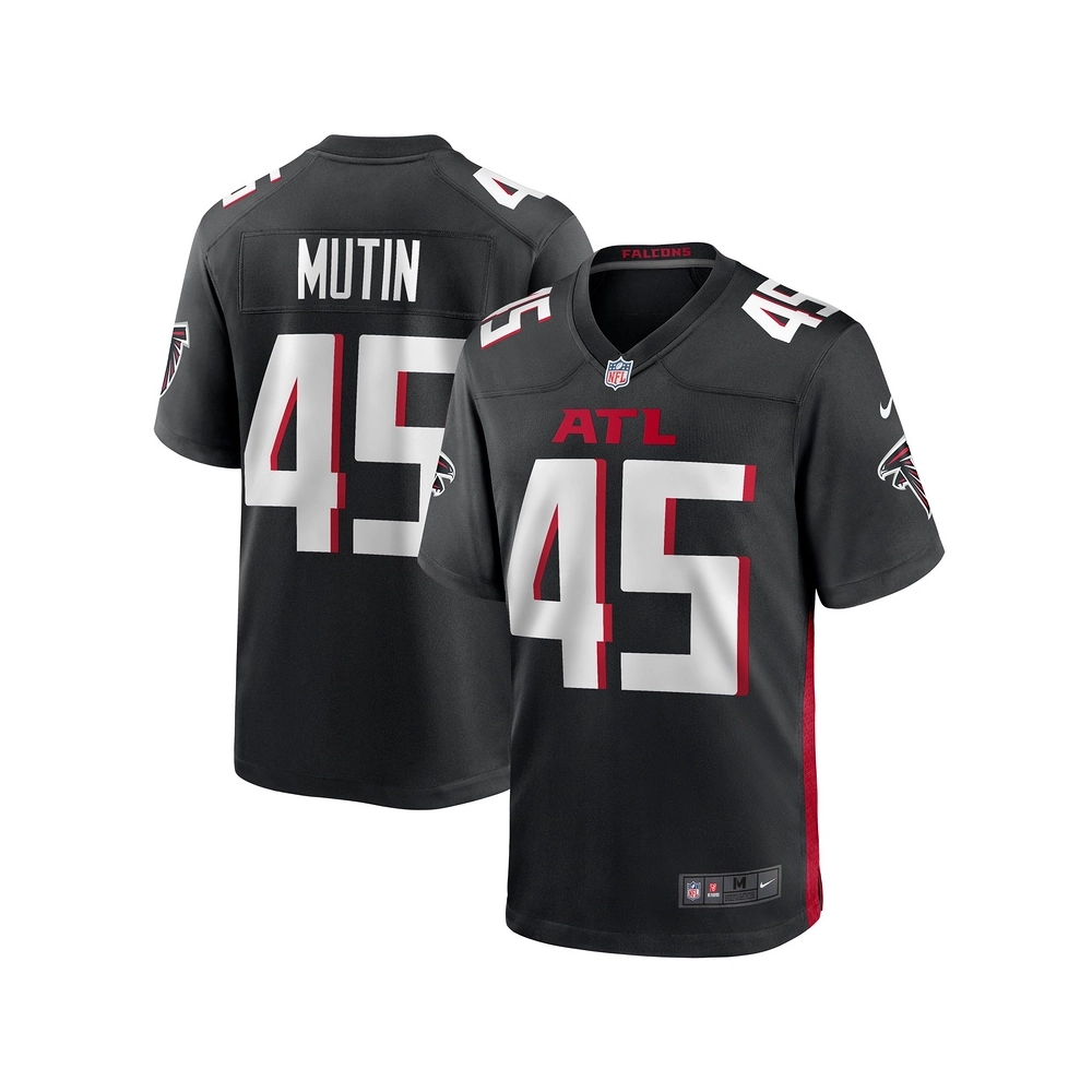 Mens Atlanta Falcons Donavan Mutin Black Game Jersey