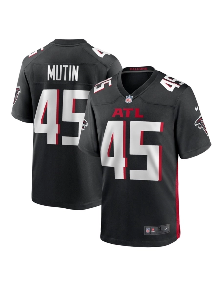 Mens Atlanta Falcons Donavan Mutin Black Game Jersey