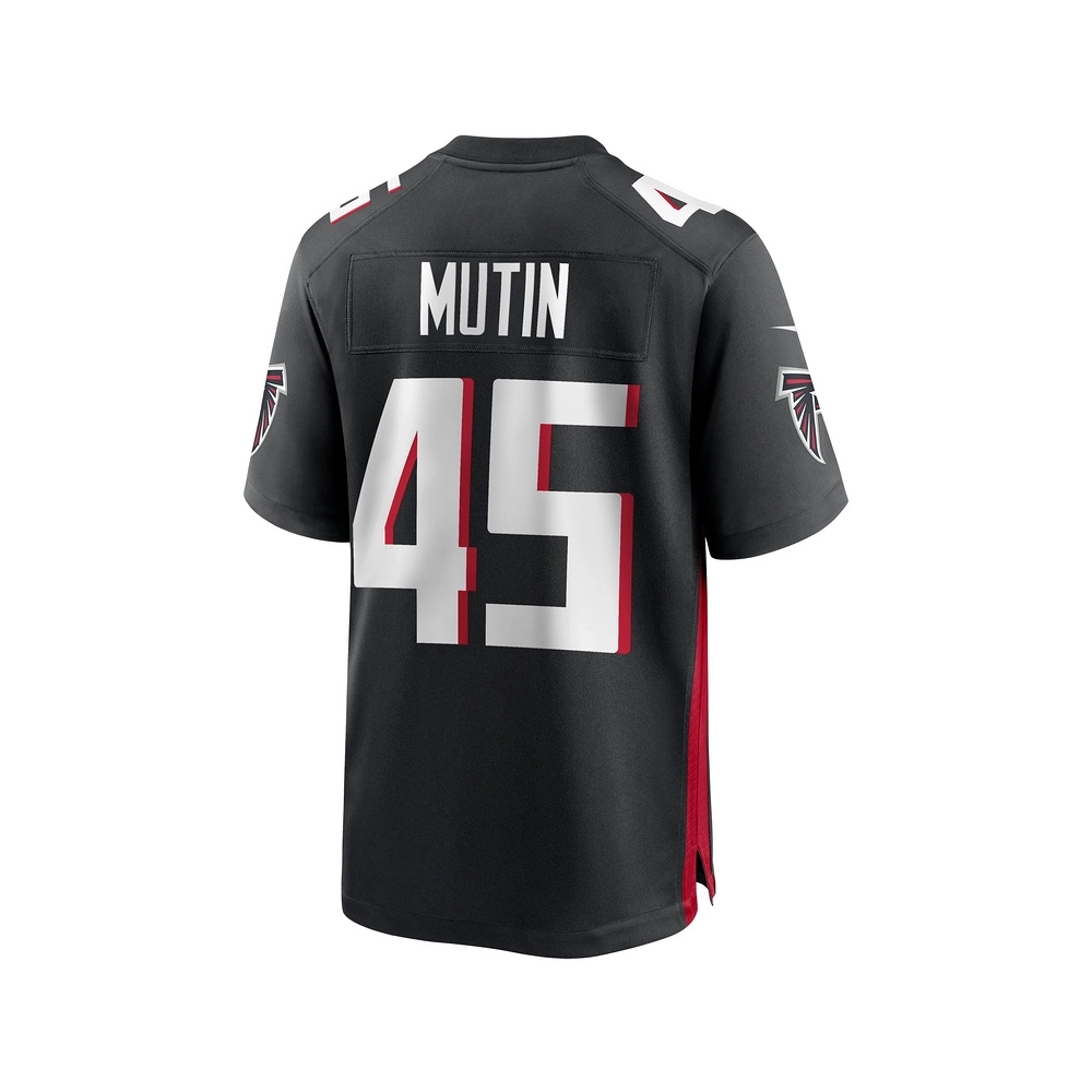 Mens Atlanta Falcons Donavan Mutin Black Game Jersey