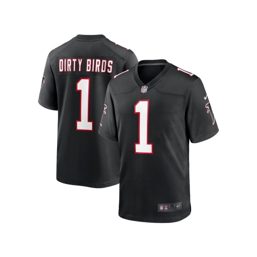 Mens Atlanta Falcons Dirty Birds Black Throwback Game Jersey