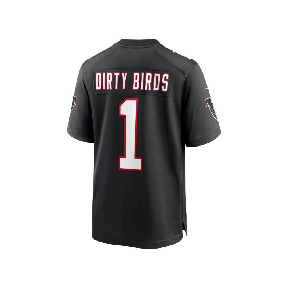 Mens Atlanta Falcons Dirty Birds Black Throwback Game Jersey