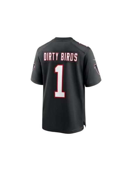 Mens Atlanta Falcons Dirty Birds Black Throwback Game Jersey