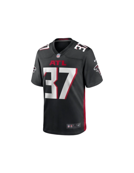 Mens Atlanta Falcons DeMarcco Hellams Black Team Game Jersey