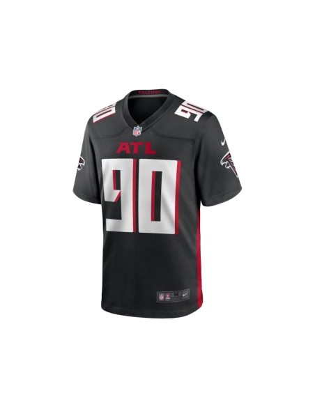 Mens Atlanta Falcons David Onyemata Black Game Player Jersey