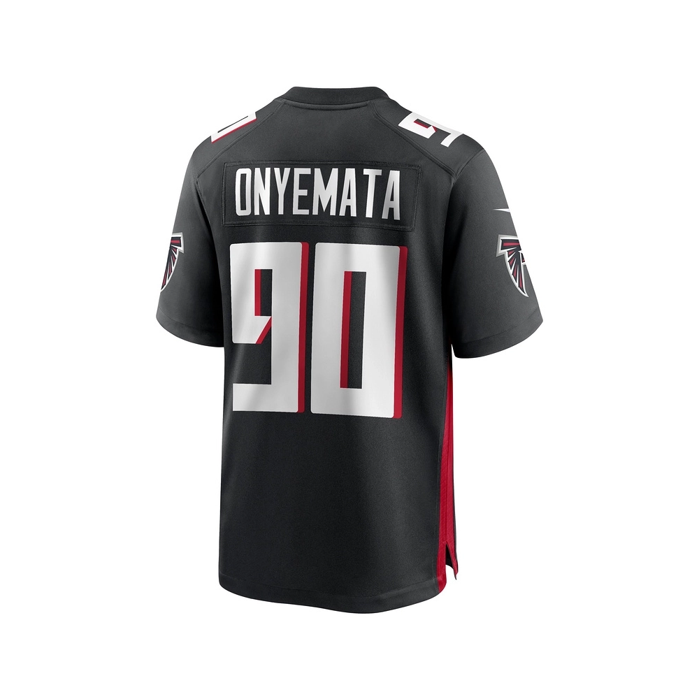 Mens Atlanta Falcons David Onyemata Black Game Player Jersey