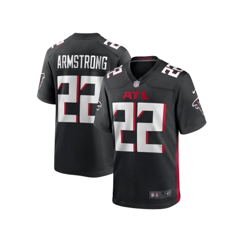 Mens Atlanta Falcons Cornell Armstrong Black Team Game Jersey