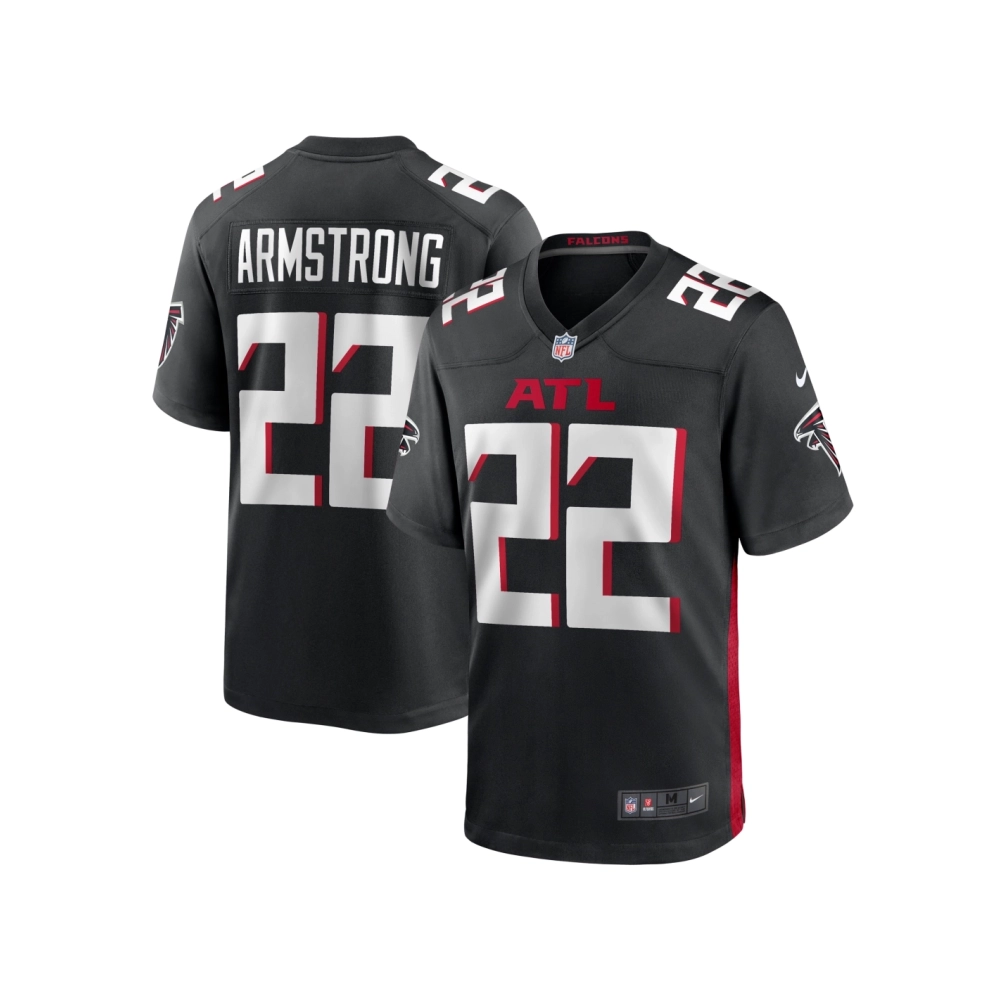 Mens Atlanta Falcons Cornell Armstrong Black Team Game Jersey