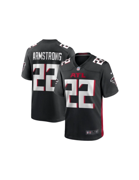 Mens Atlanta Falcons Cornell Armstrong Black Team Game Jersey