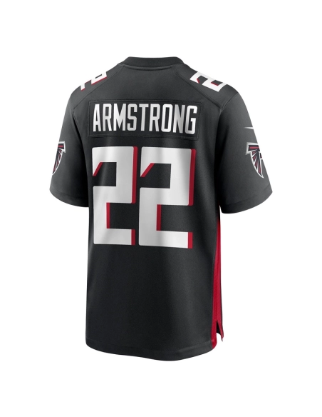 Mens Atlanta Falcons Cornell Armstrong Black Team Game Jersey