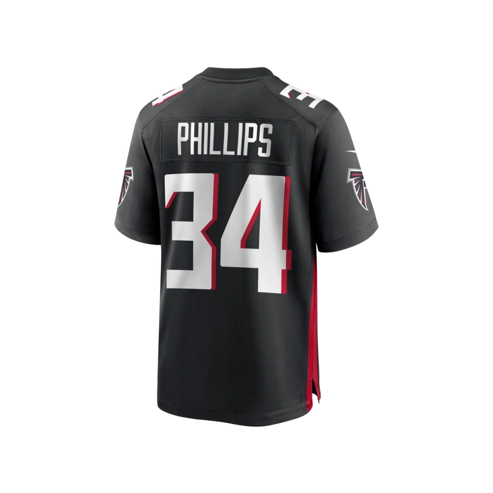Mens Atlanta Falcons Clark Phillips III Black Team Game Jersey