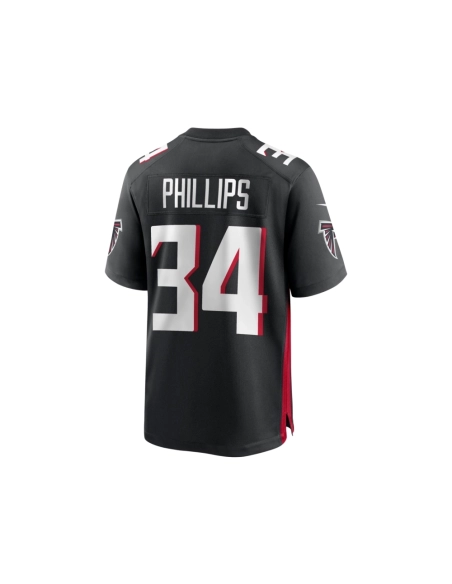 Mens Atlanta Falcons Clark Phillips III Black Team Game Jersey
