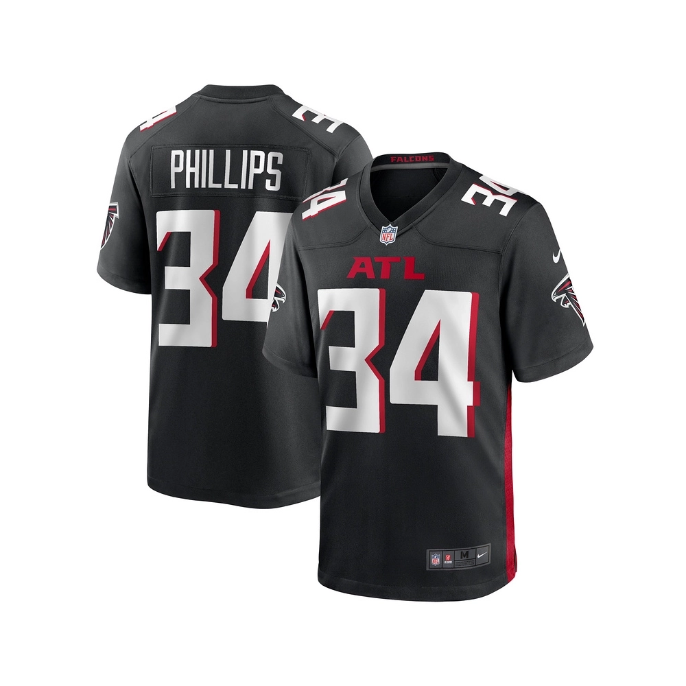 Mens Atlanta Falcons Clark Phillips III Black Team Game Jersey