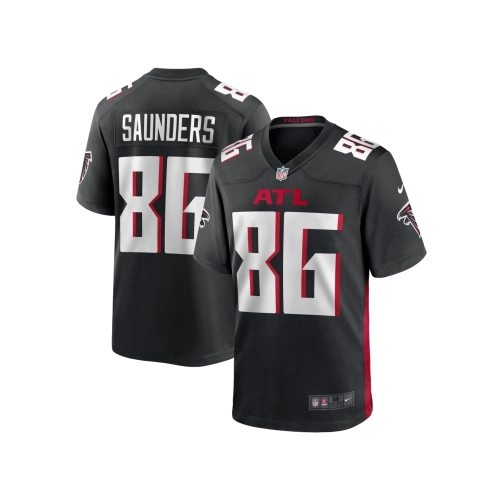 Mens Atlanta Falcons CJ Saunders Black Team Game Jersey