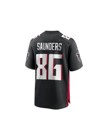 Mens Atlanta Falcons CJ Saunders Black Team Game Jersey
