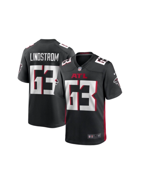 Mens Atlanta Falcons Chris Lindstrom Black Game Jersey