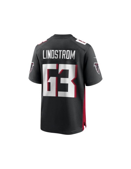 Mens Atlanta Falcons Chris Lindstrom Black Game Jersey