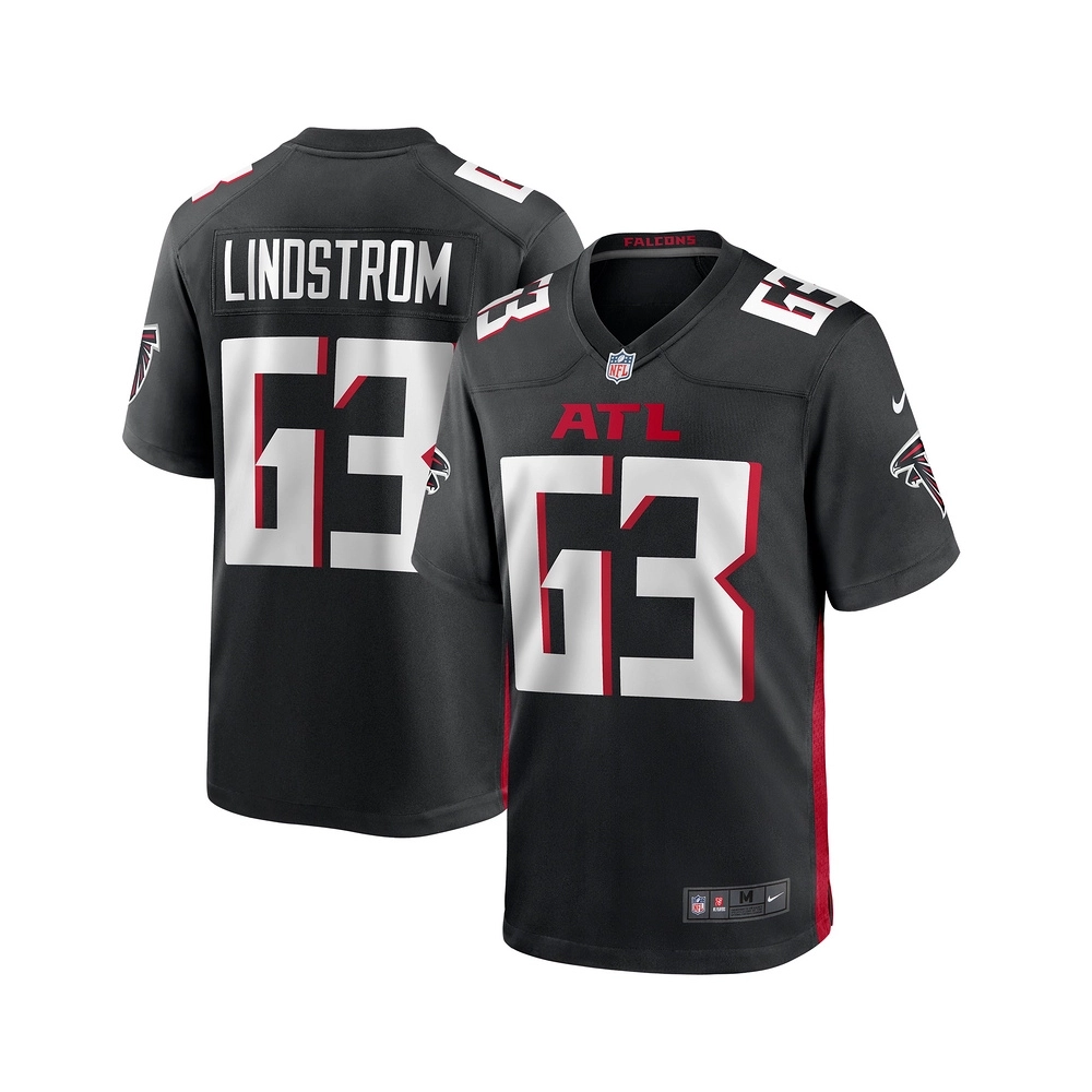 Mens Atlanta Falcons Chris Lindstrom Black Game Jersey