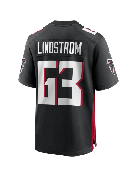 Mens Atlanta Falcons Chris Lindstrom Black Game Jersey