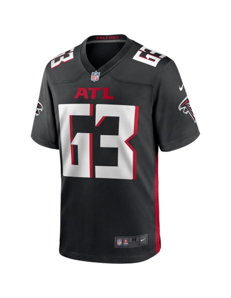Mens Atlanta Falcons Chris Lindstrom Black Game Jersey