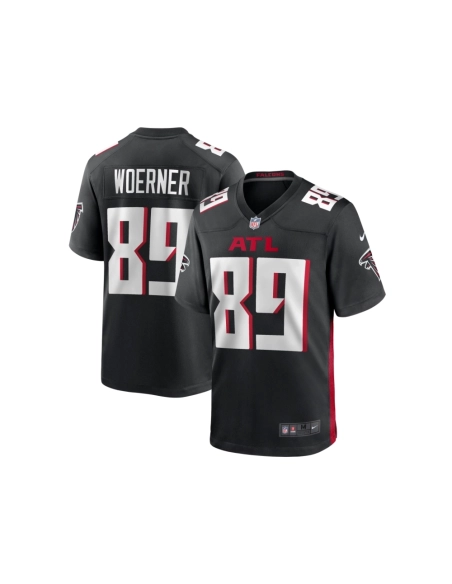 Mens Atlanta Falcons Charlie Woerner Black Game Jersey