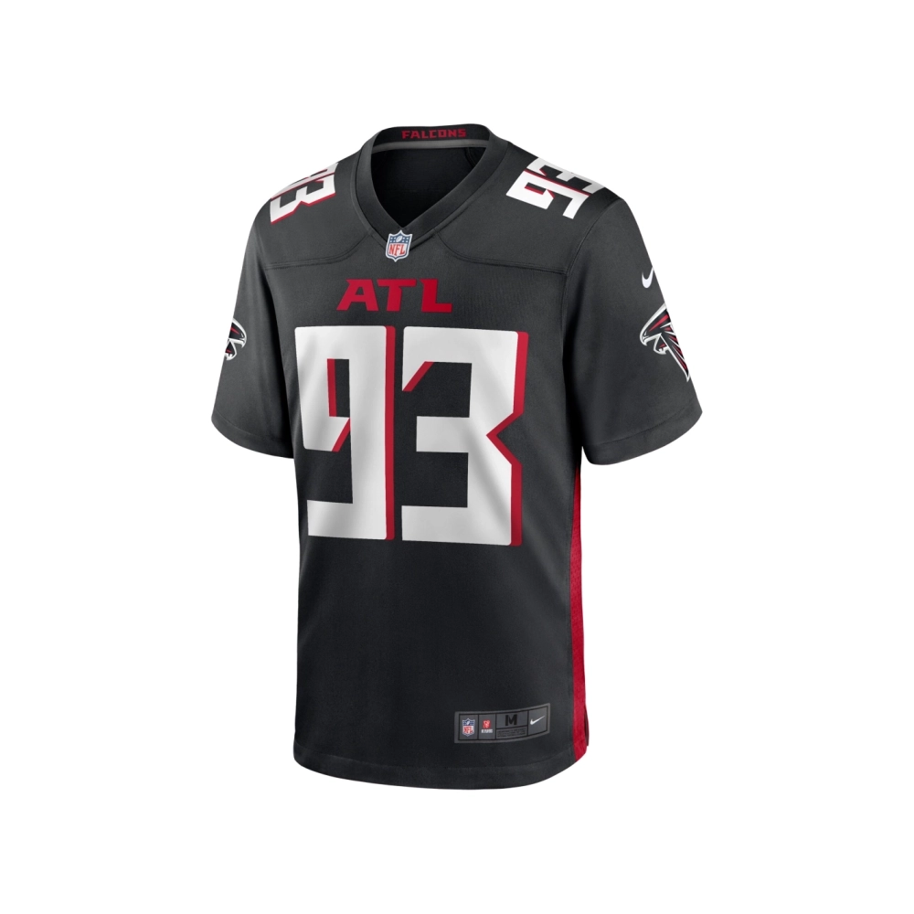 Mens Atlanta Falcons Calais Campbell Black Game Player Jersey