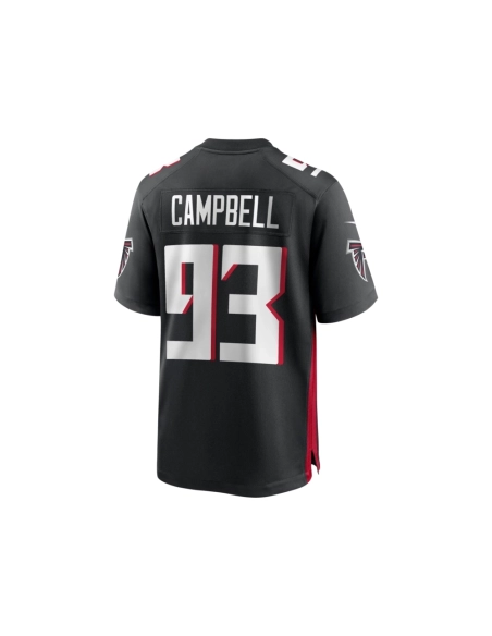 Mens Atlanta Falcons Calais Campbell Black Game Player Jersey