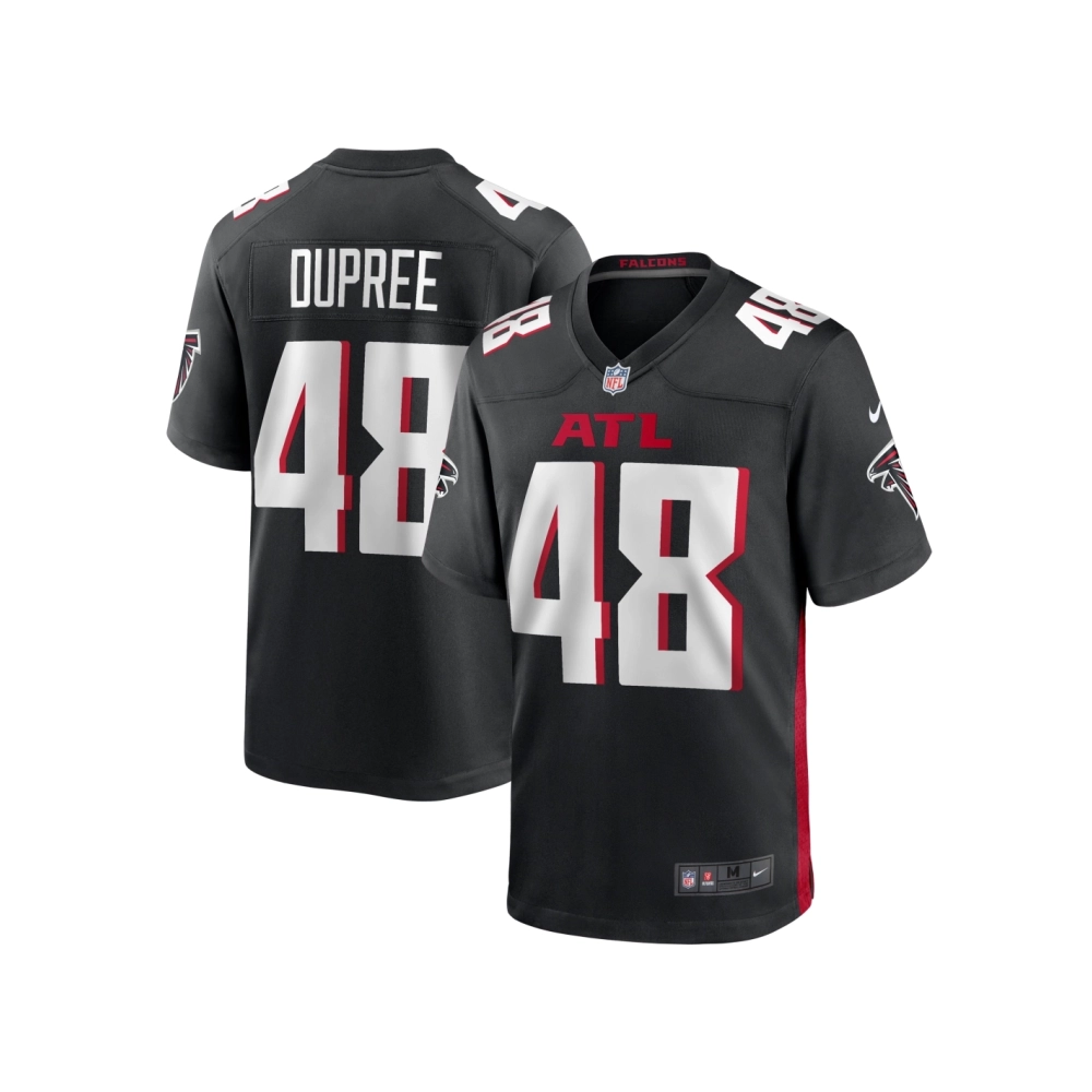 Mens Atlanta Falcons Bud Dupree Black Game Player Jersey