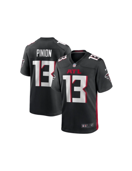 Mens Atlanta Falcons Bradley Pinion Black Game Player Jersey