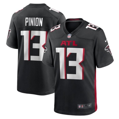 Mens Atlanta Falcons Bradley Pinion Black Game Player Jersey