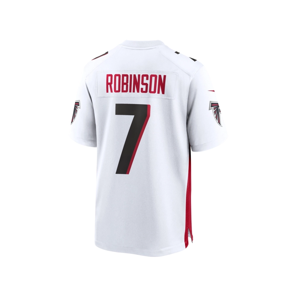 Mens Atlanta Falcons Bijan Robinson White 2023 NFL Draft First Round Pick Game Jersey