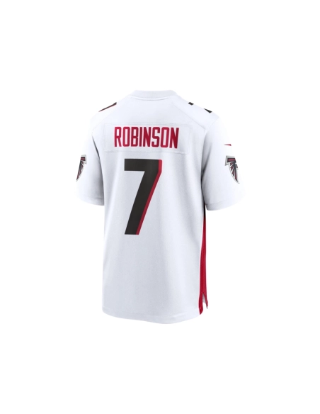 Mens Atlanta Falcons Bijan Robinson White 2023 NFL Draft First Round Pick Game Jersey