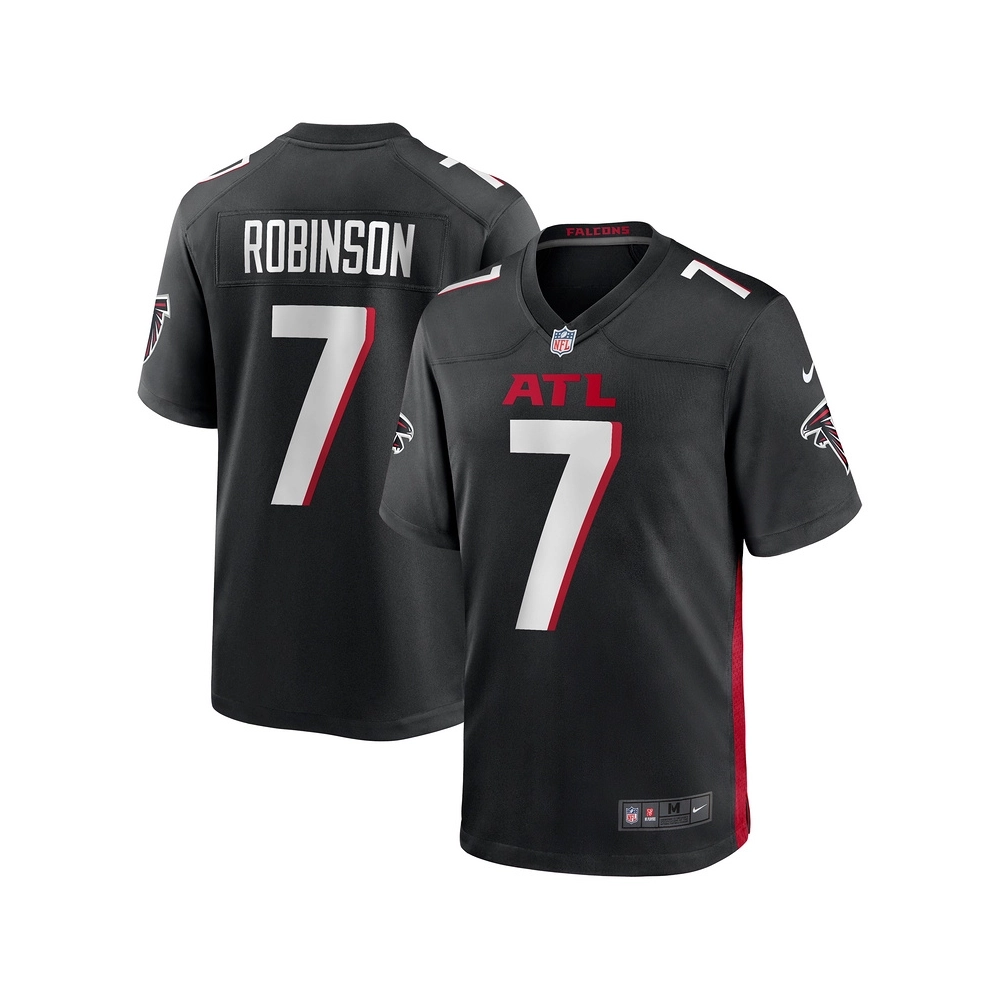 Mens Atlanta Falcons Bijan Robinson Black Game Jersey