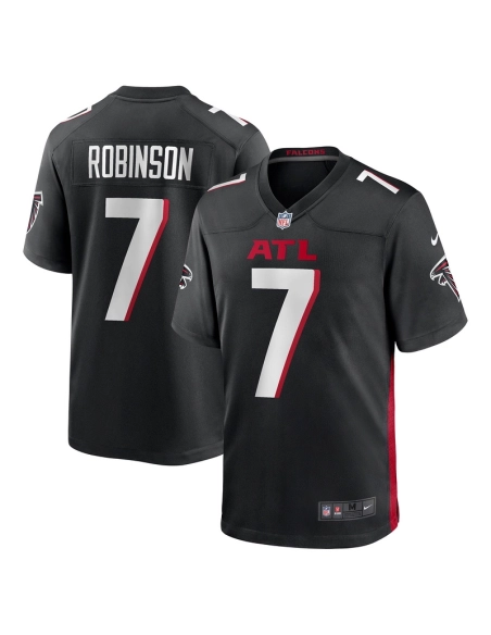 Mens Atlanta Falcons Bijan Robinson Black Game Jersey
