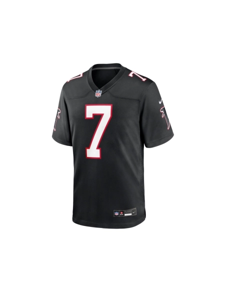 Mens Atlanta Falcons Bijan Robinson Black 2023 NFL Draft First Round Pick Throwback Game Jersey