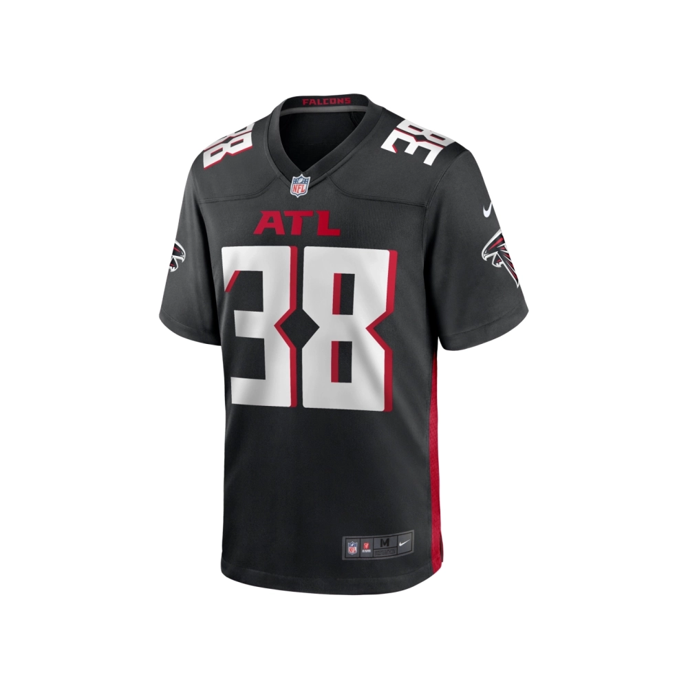 Mens Atlanta Falcons Arnold Tarpley III Black Game Jersey