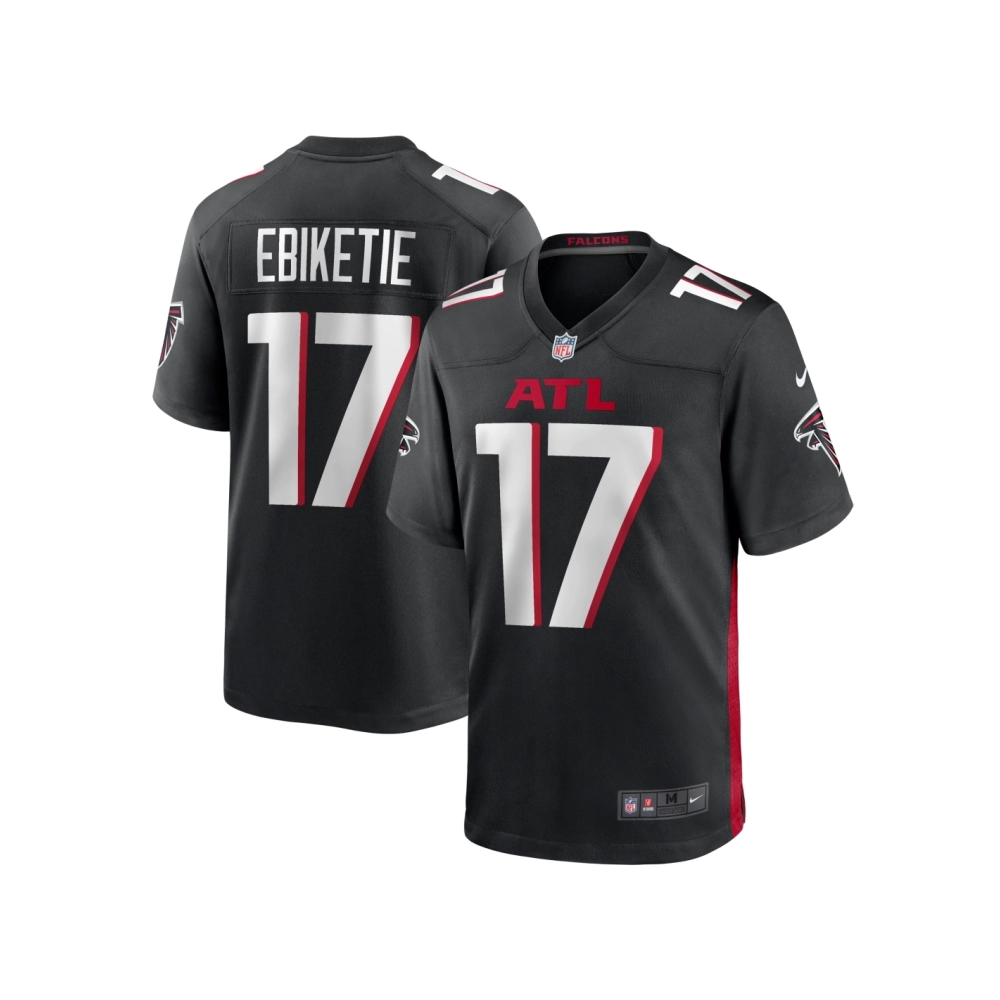 Mens Atlanta Falcons Arnold Ebiketie Black Team Game Jersey