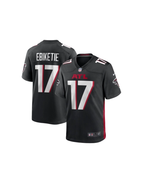 Mens Atlanta Falcons Arnold Ebiketie Black Team Game Jersey