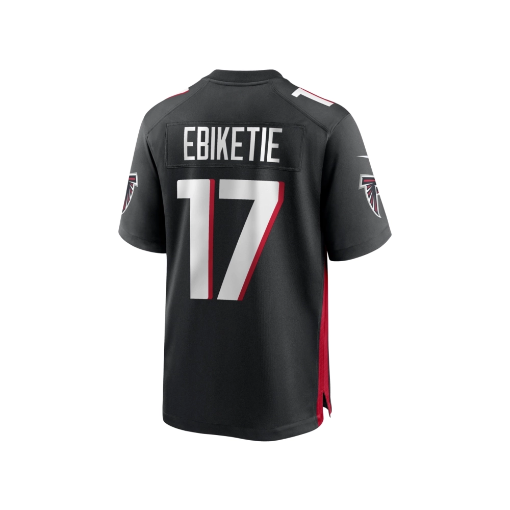 Mens Atlanta Falcons Arnold Ebiketie Black Team Game Jersey