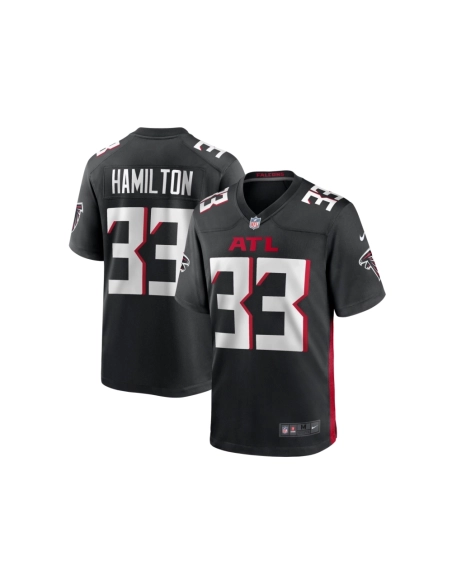 Mens Atlanta Falcons Antonio Hamilton Black Game Jersey