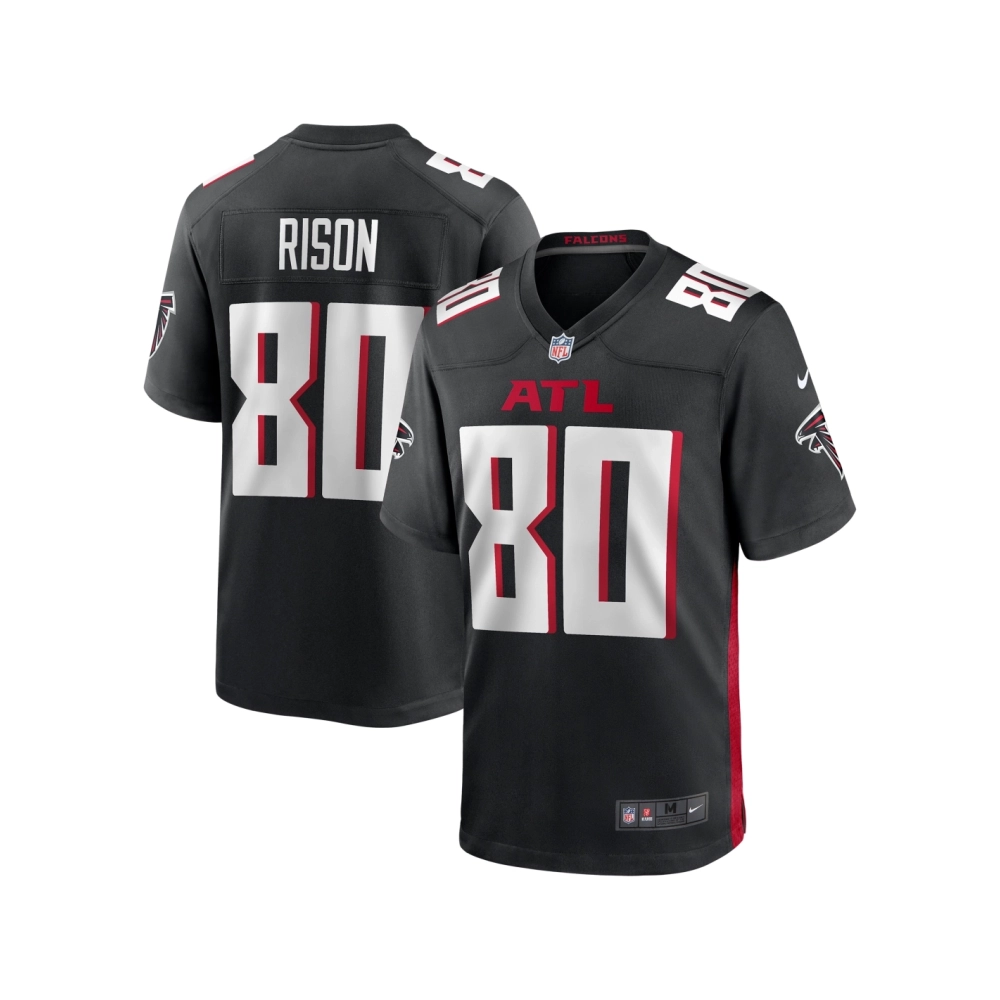 Mens Atlanta Falcons Andre Rison Black Game Retired Player Jersey