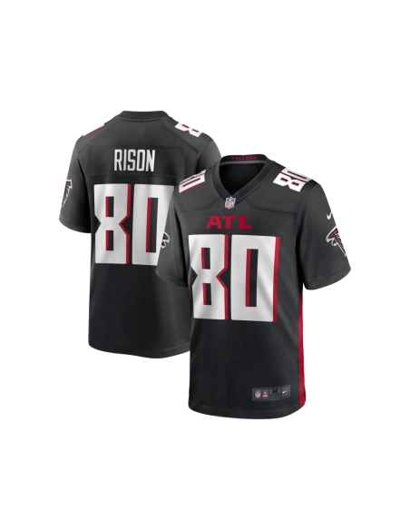 Mens Atlanta Falcons Andre Rison Black Game Retired Player Jersey