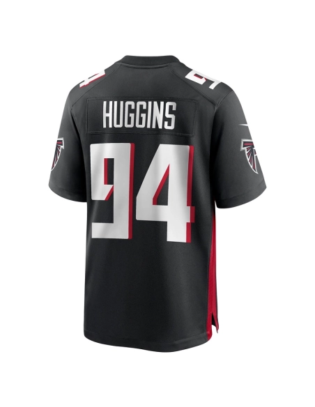 Mens Atlanta Falcons Albert Huggins Black Team Game Jersey